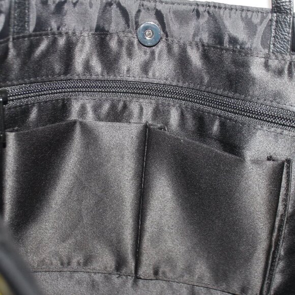 Brighton Take A Beau Big Bow Black Tote Shoulder Bag Purse - Picture 7 of 12